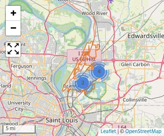 Area schools map